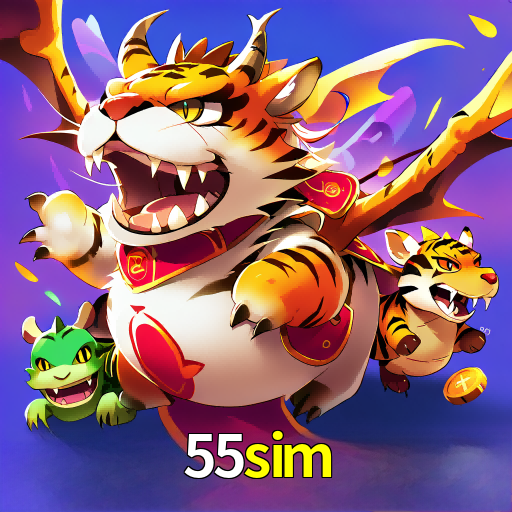 Imagem promocional da 55sim mostrando a plataforma e suas vantagens